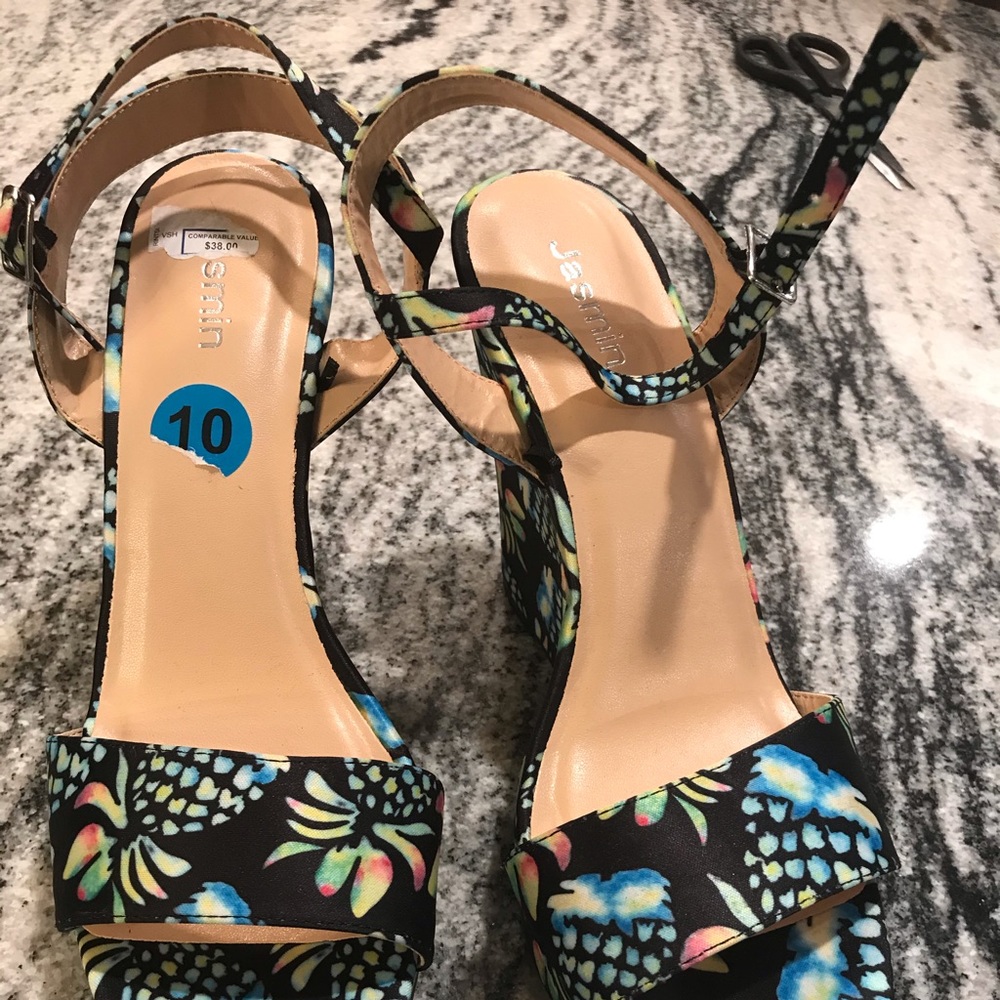 Beautiful multicolored sandals